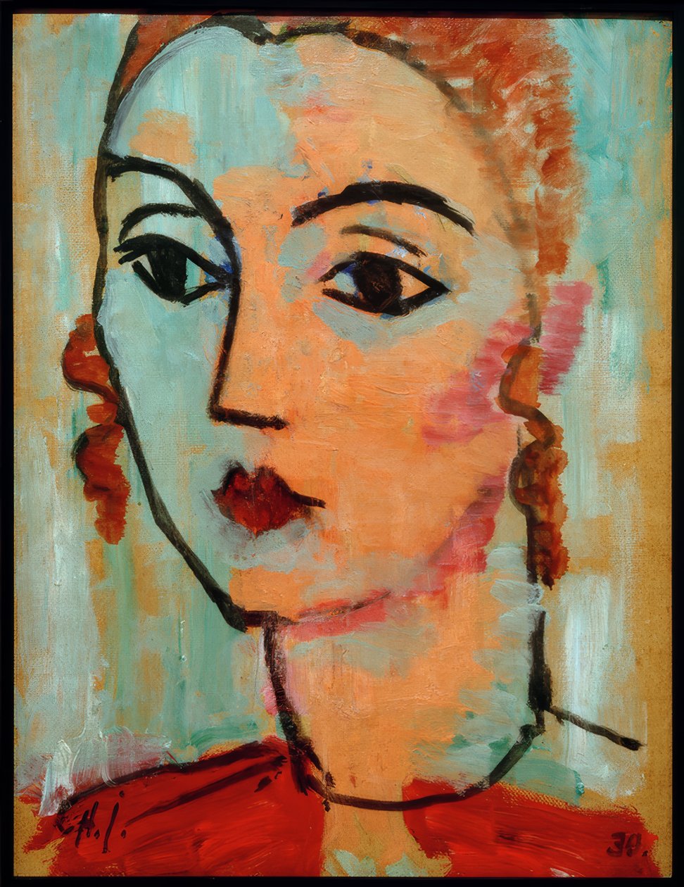 Portrett av Lisa Kümmel av Alexej von Jawlensky