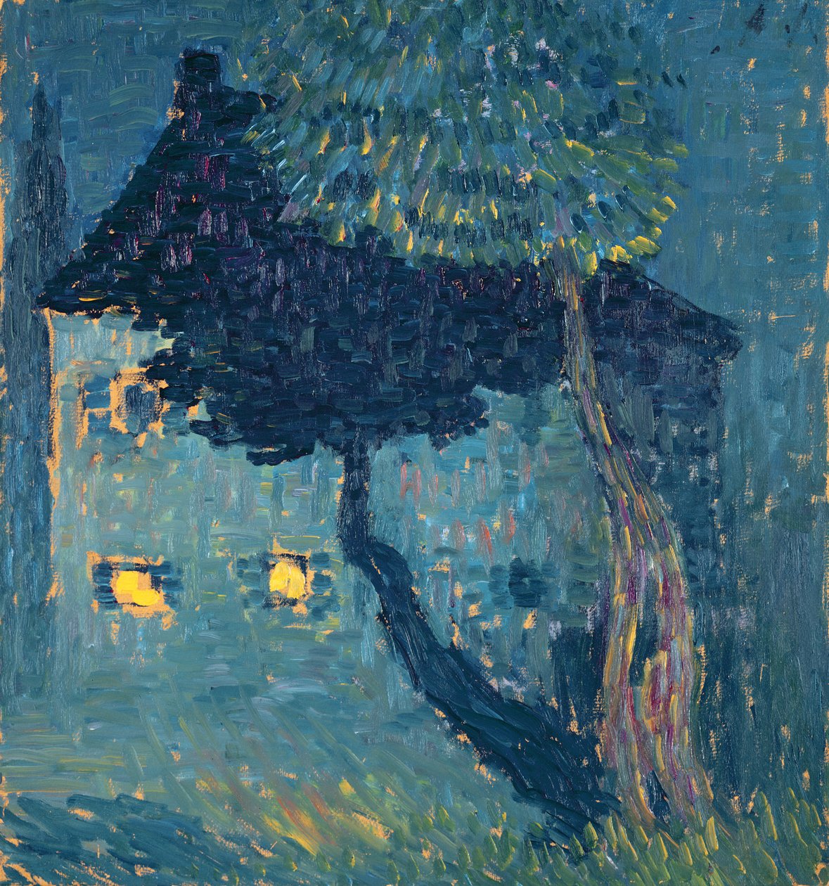 Hytte i skogen, 1903 (olje på tre) av Alexej von Jawlensky