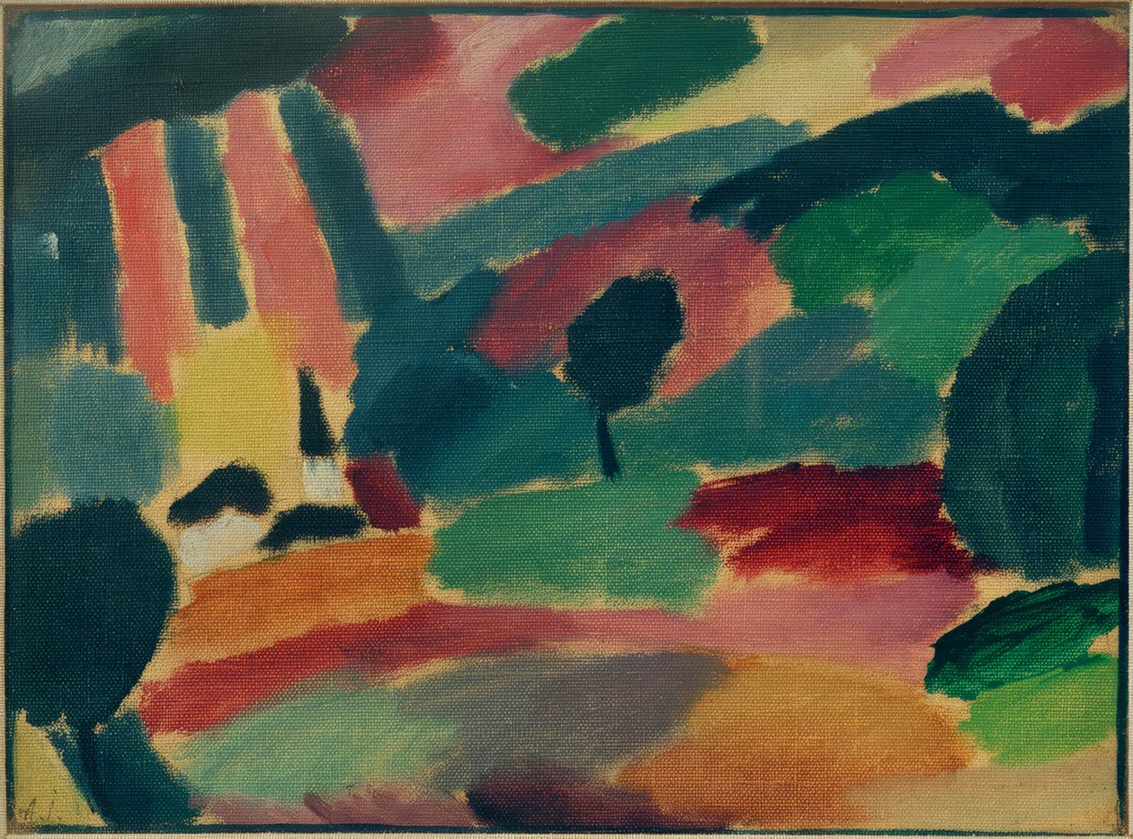Tordenvær landskap av Alexej von Jawlensky