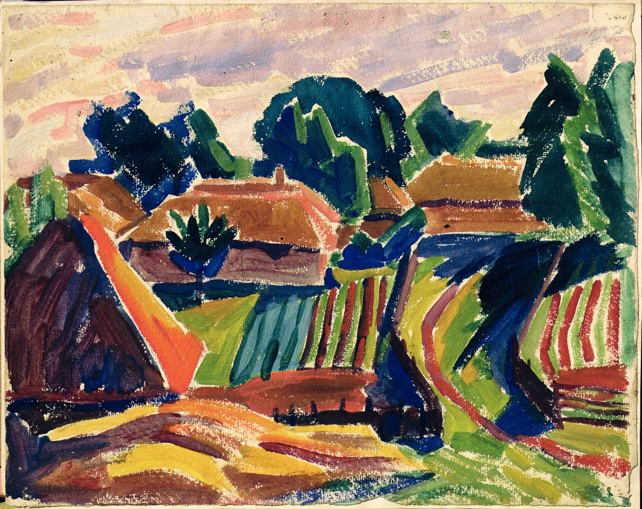 Landskap, 1908-12 av Alexej von Jawlensky