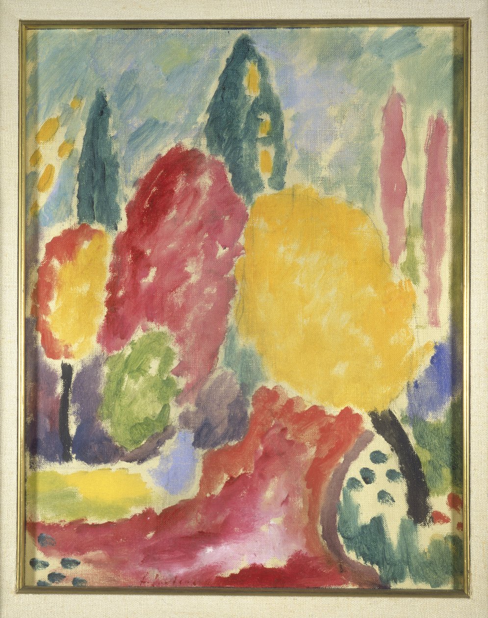 Stor variant: Høst, 1915 (olje på lerret montert om bord) av Alexej von Jawlensky
