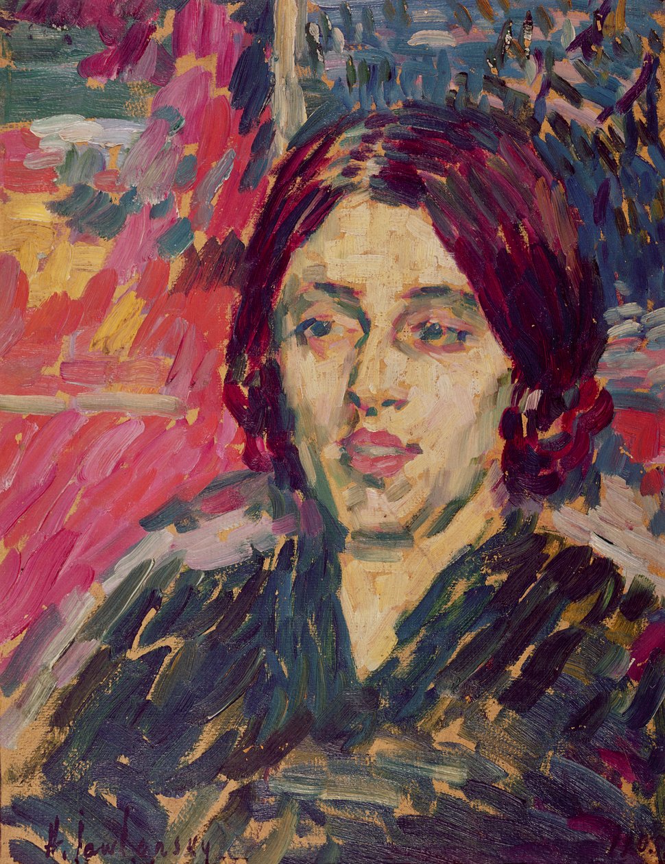 Marie Curie (1867-1934) ca. 1905 av Alexej von Jawlensky