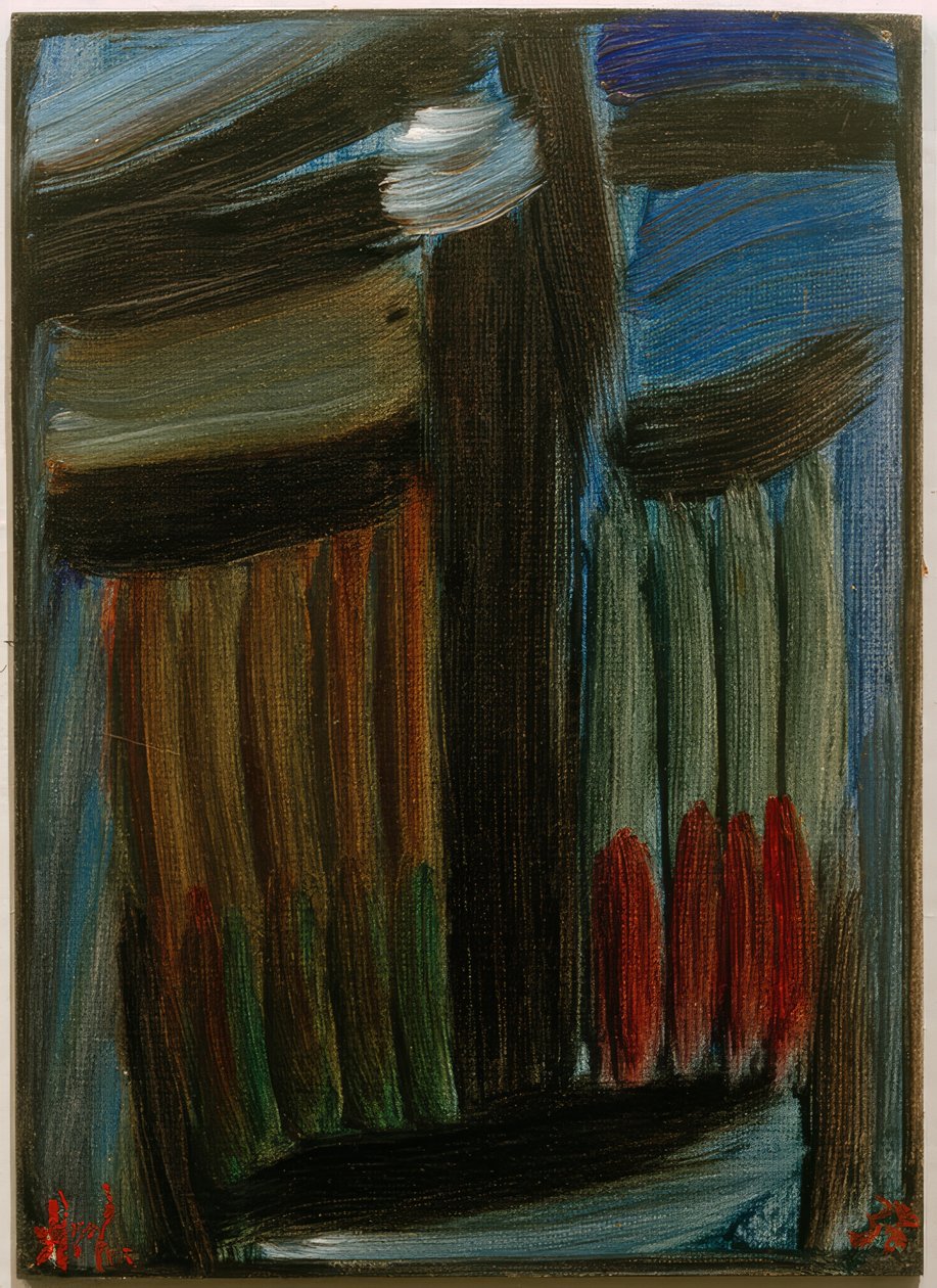 Meditasjon: ensom i en blå natt av Alexej von Jawlensky