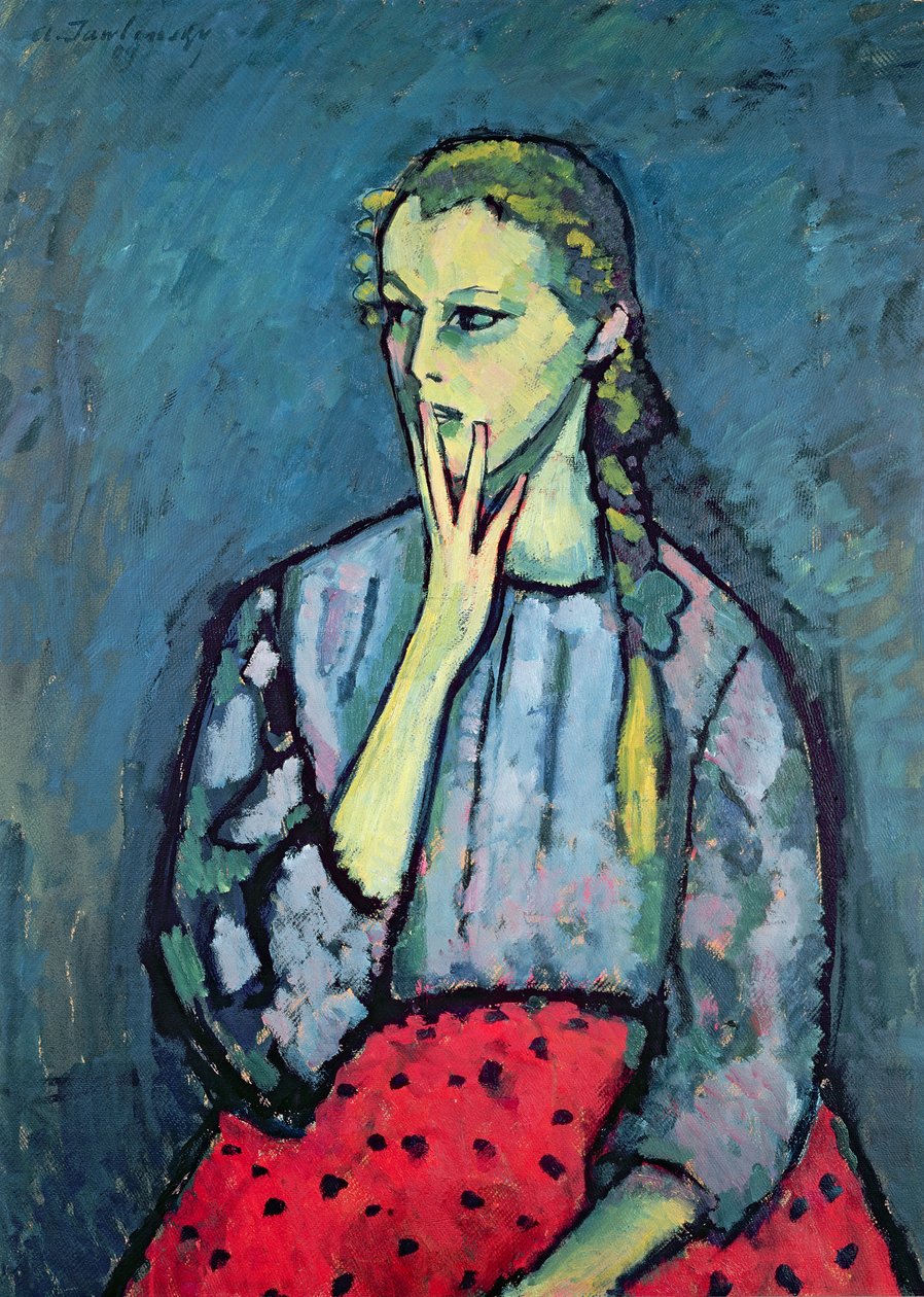 Portrett av en ung jente av Alexej von Jawlensky