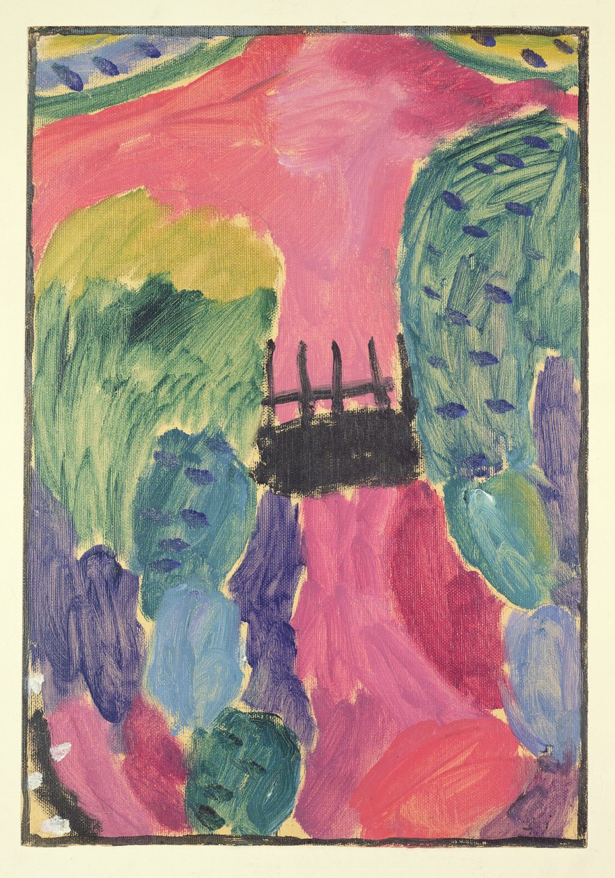 Den røde veien, 1915 av Alexej von Jawlensky