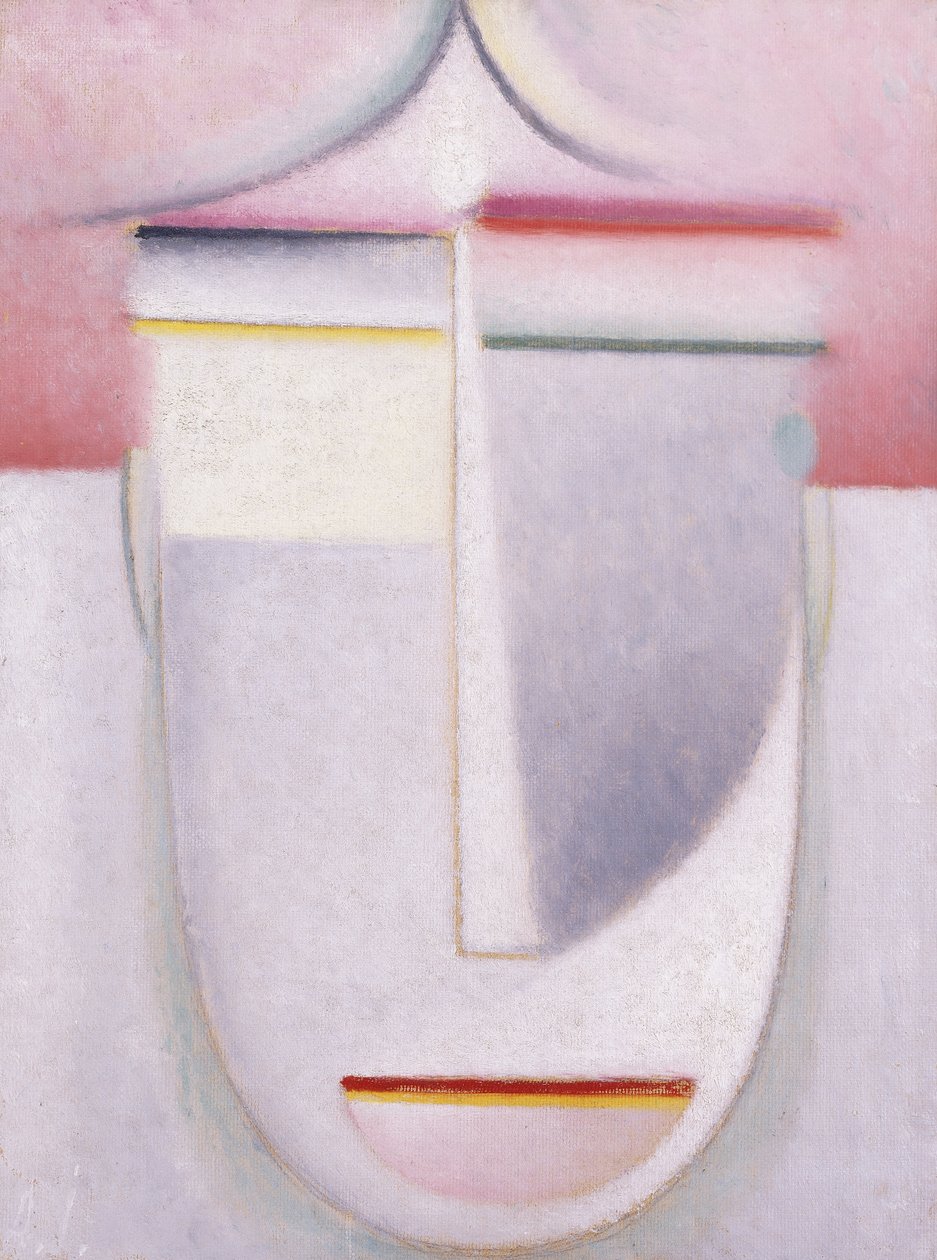 Abstrakt hode: Komposisjon nr. 2 "Winter"; Abstrakt hode: Komposisjon nr. 2 "Vinter", ca.1924 av Alexej von Jawlensky