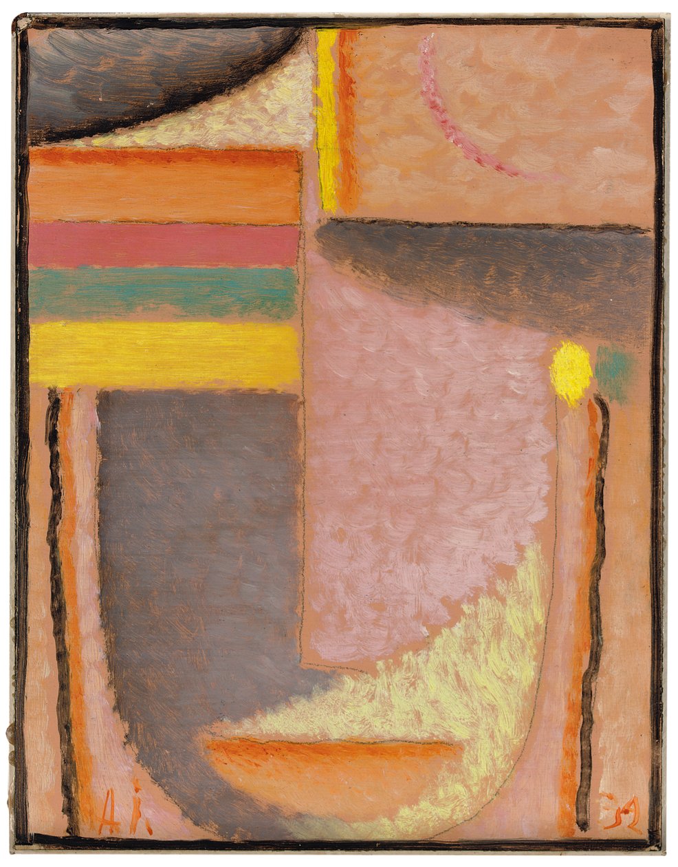 Abstrakt hode: Parthenon, 1932 av Alexej von Jawlensky