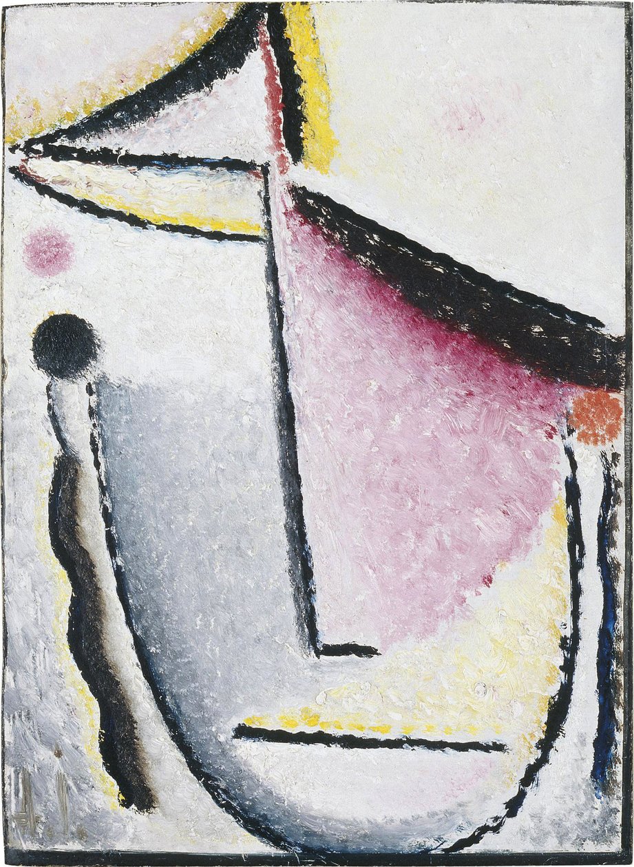 Abstrakt hode: ettertenksom, 1929-1930 av Alexej von Jawlensky