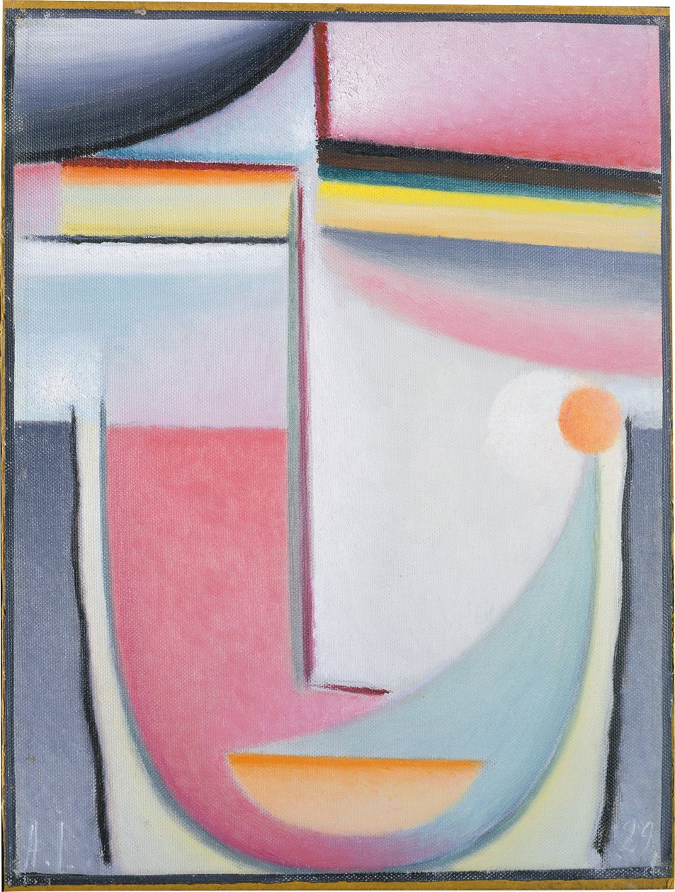 Abstrakt hode: Symfoni i rosa av Alexej von Jawlensky