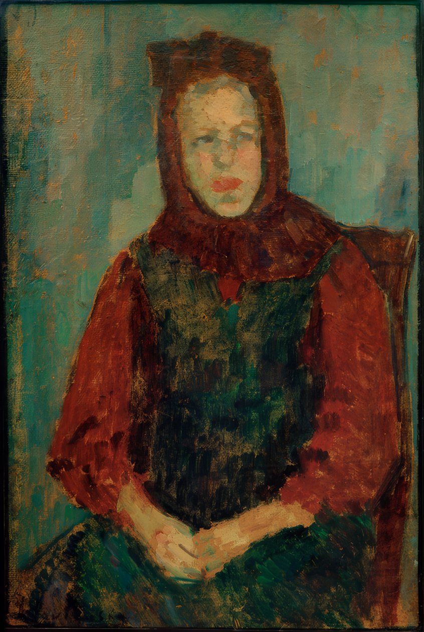 Bondepike med panser av Alexej von Jawlensky