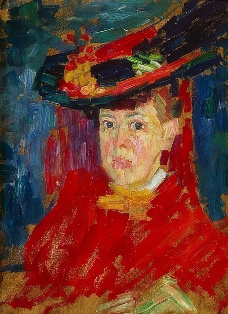 Portrett av Marianne von Werefkin. Rundt 1906 av Alexej von Jawlensky