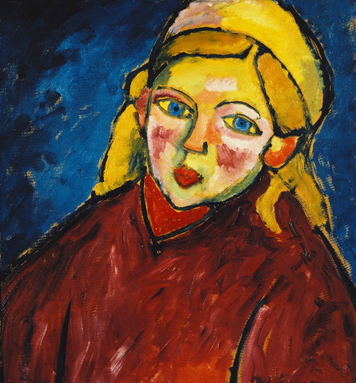 Barn med blå øyne; Barn med blå øyne, 1912 av Alexej von Jawlensky