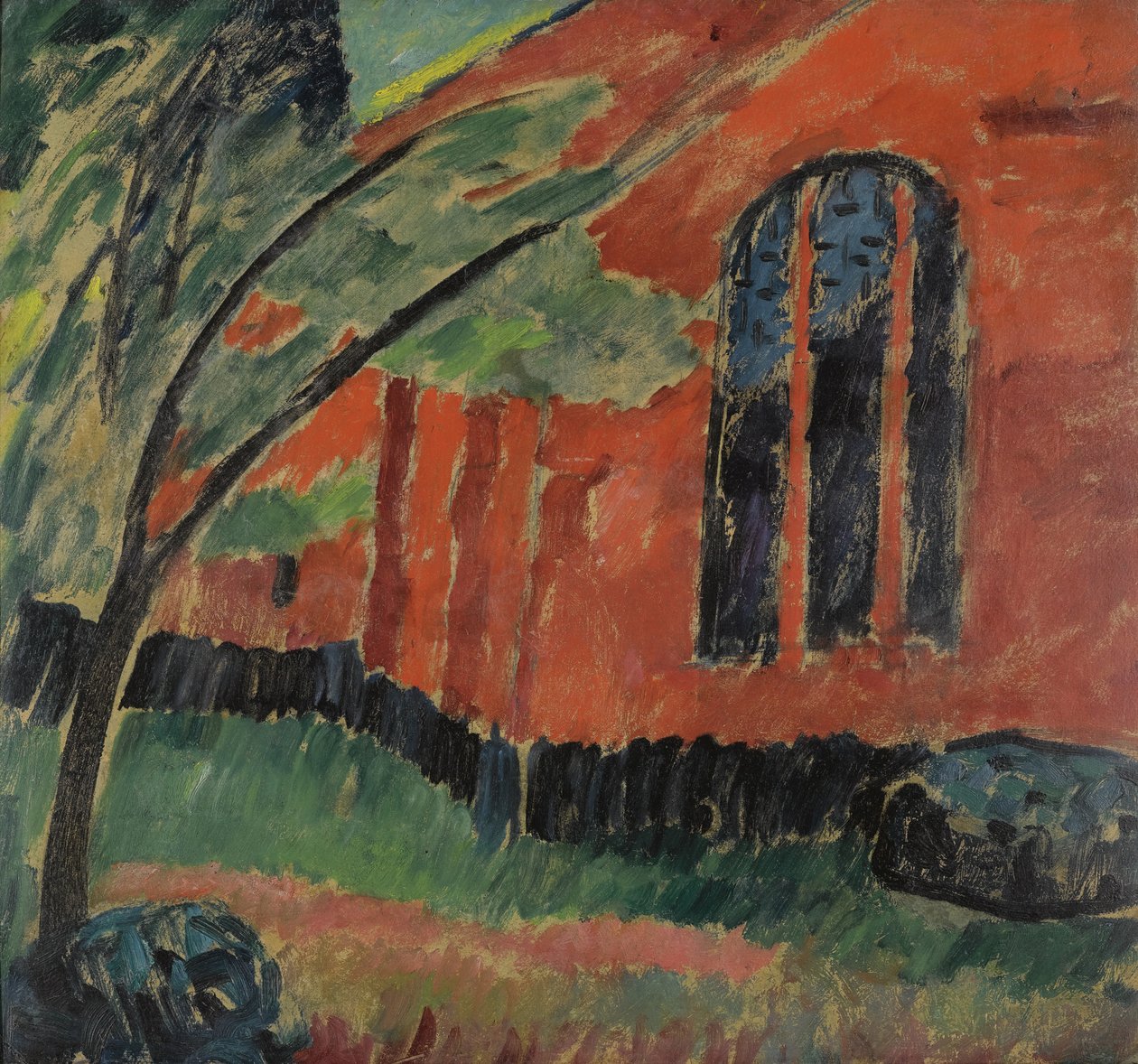 kirke i Prerow, ca. 1911 av Alexej von Jawlensky