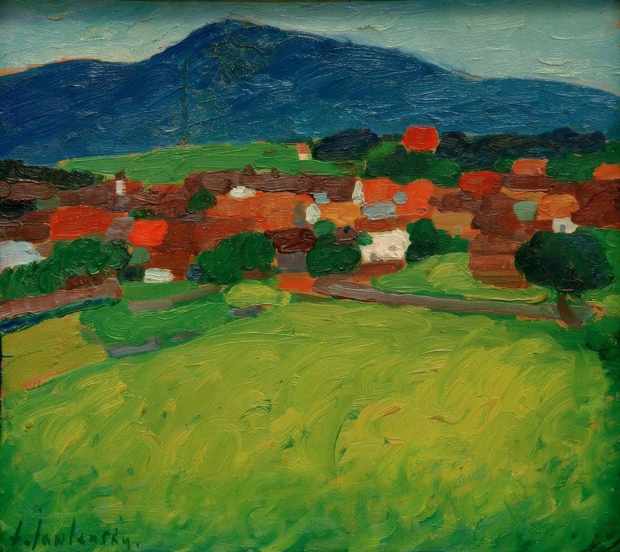 landsbyen Murnau av Alexej von Jawlensky