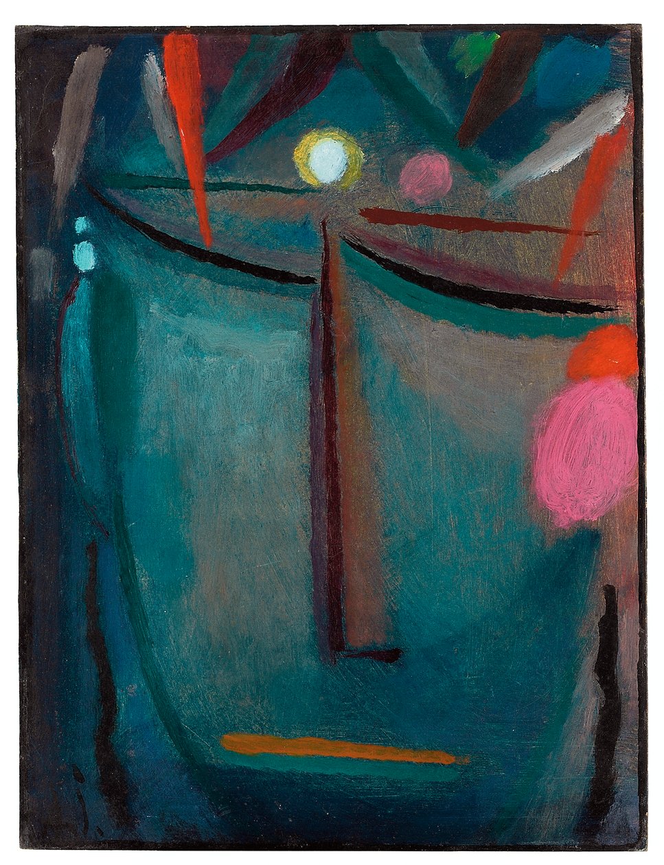 Kristi ansikt, tornekrone, 1918 av Alexej von Jawlensky