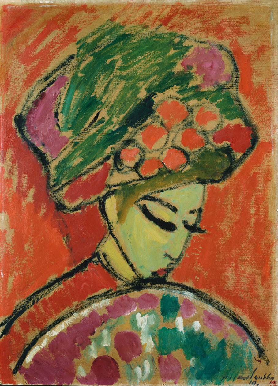 Jente i turban av Alexej von Jawlensky