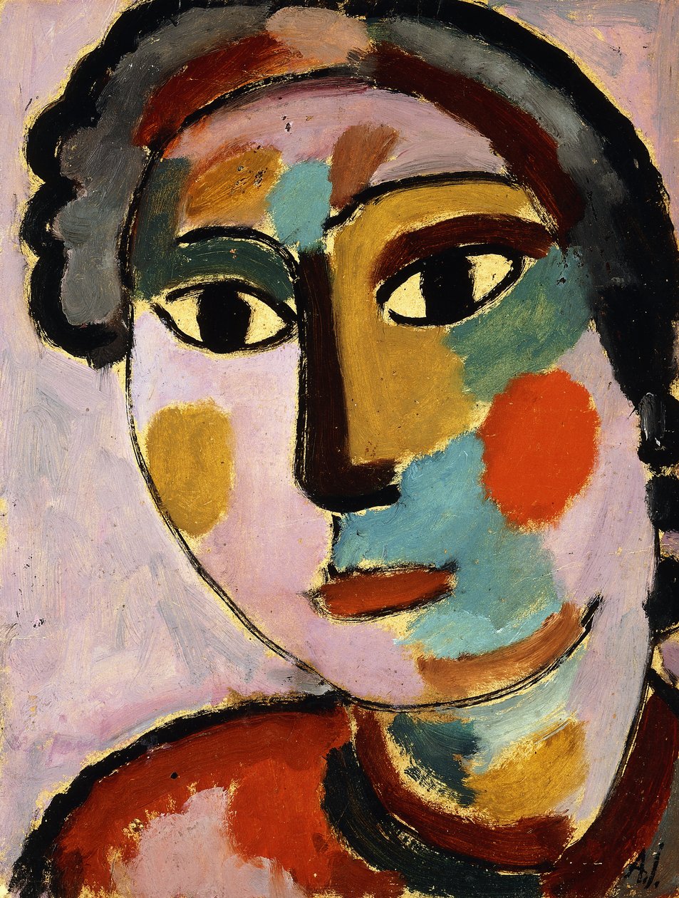 hoder; Leder, ca. 1916 av Alexej von Jawlensky