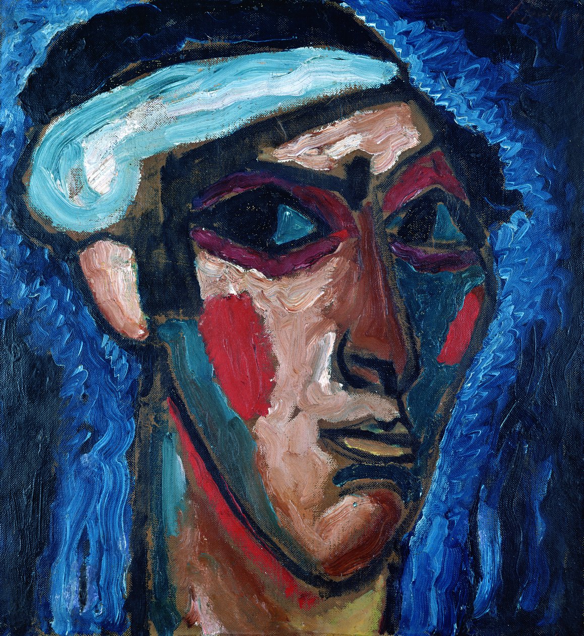 Head of a Man (Alexander Sacharoff), ca. 1911 av Alexej von Jawlensky