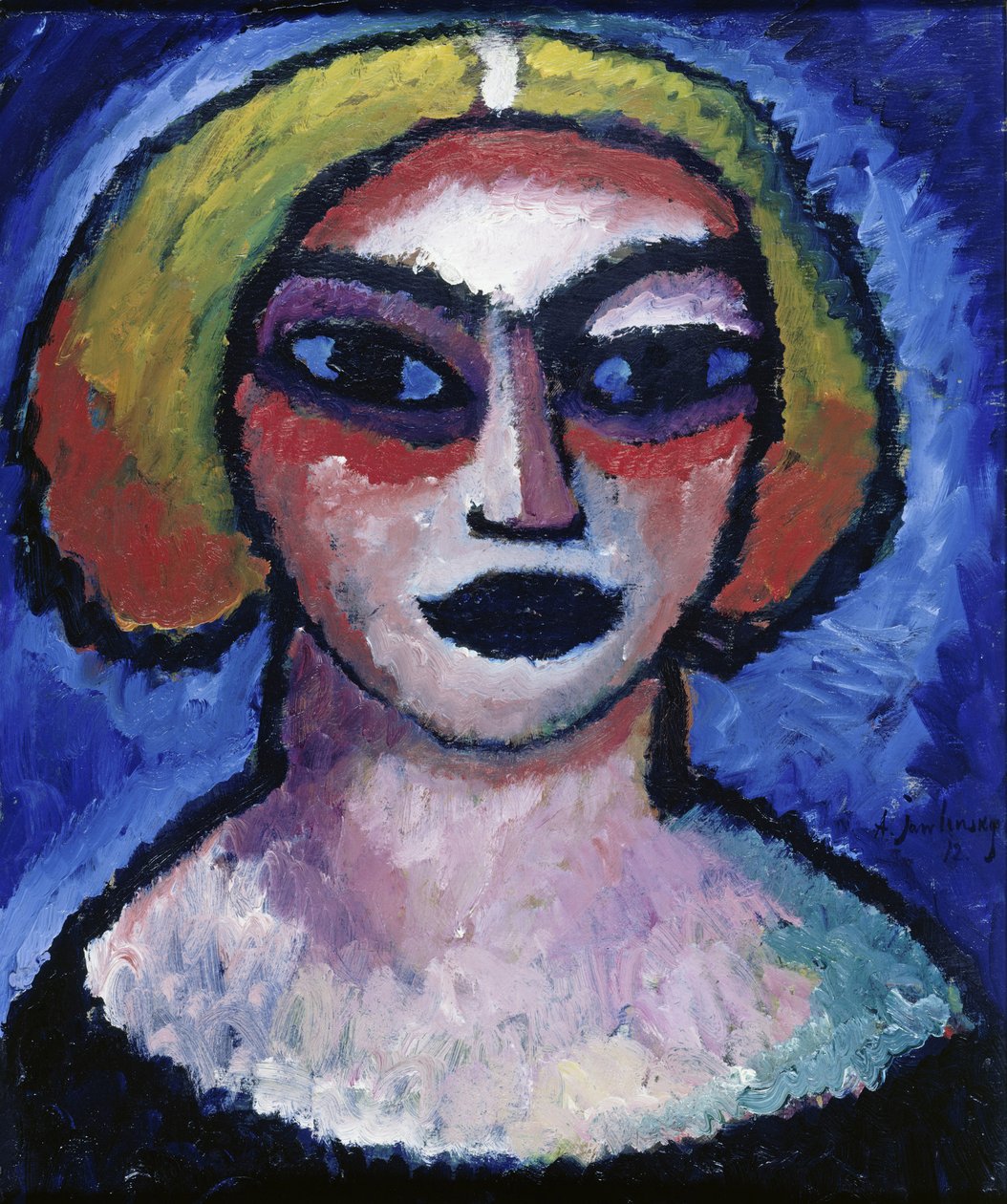 Head of a Woman, 1912 av Alexej von Jawlensky