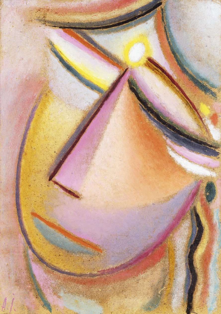 Frelserens ansikt: Tilting Head, 1923 av Alexej von Jawlensky
