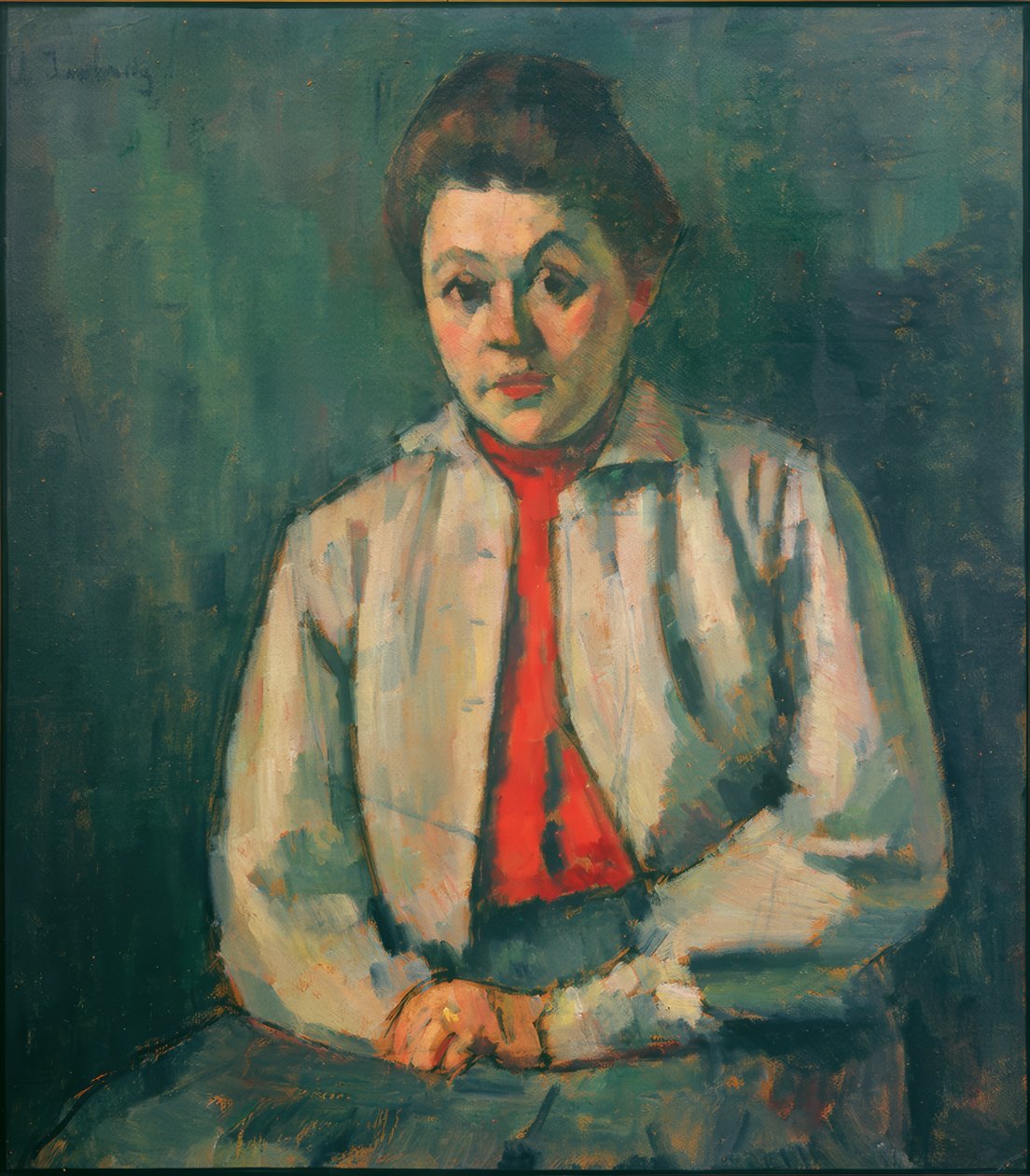 Helene med rød vest av Alexej von Jawlensky