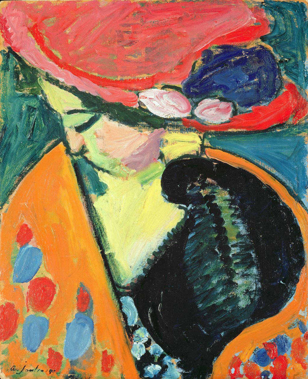 Senket hode, 1909 av Alexej von Jawlensky