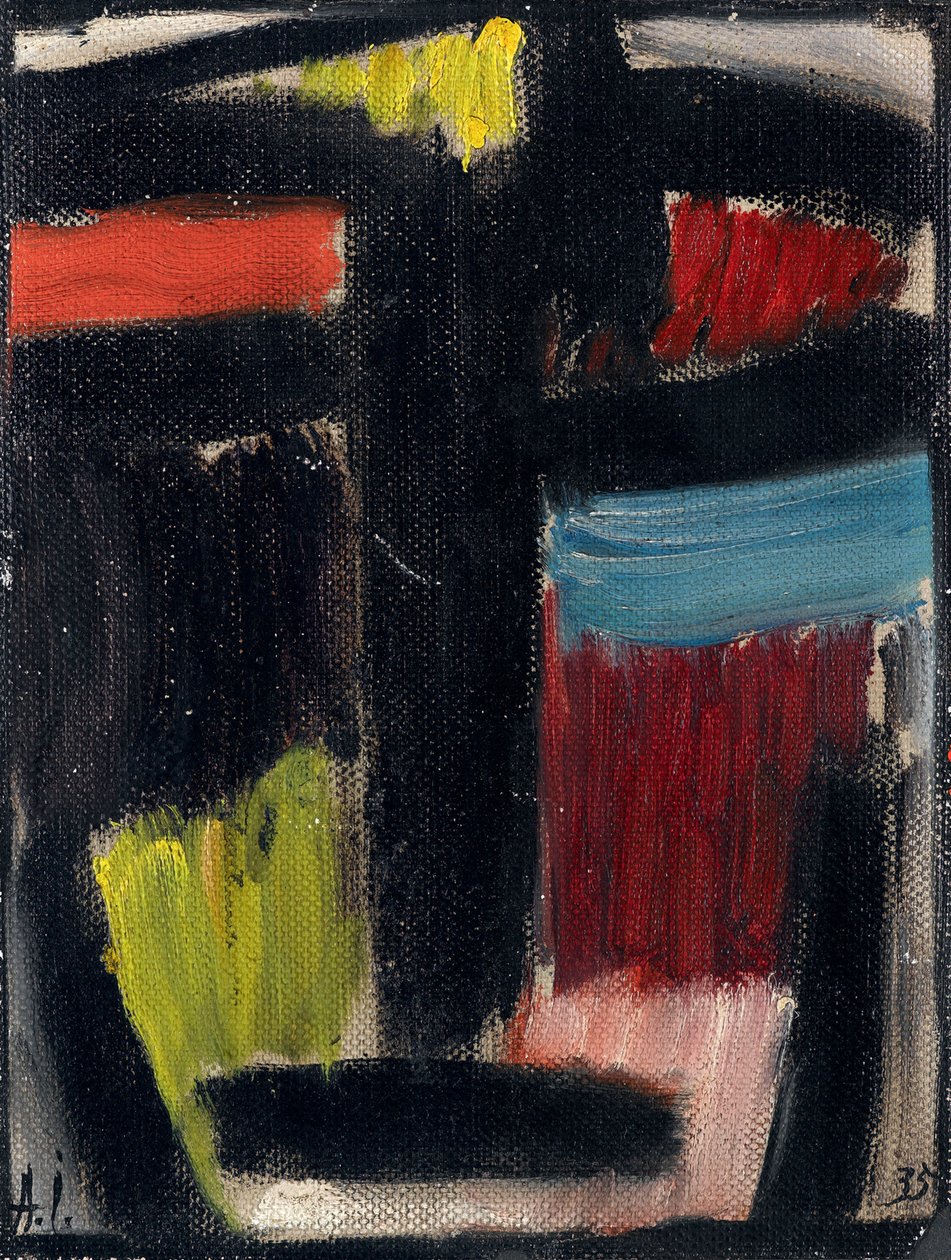 Meditasjon - Verk av Alexei von Javlensky (Alexi von Jawlensky, Alexej von Javlenski) (1864-1941), olje på papp av Alexej von Jawlensky