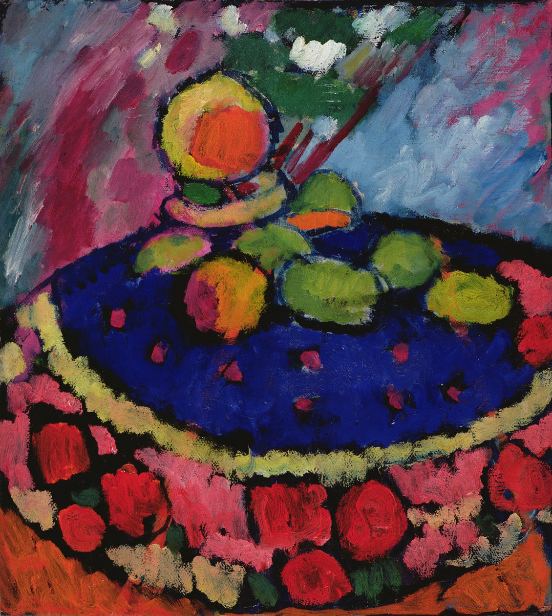 Med rundt bord, 1910 av Alexej von Jawlensky