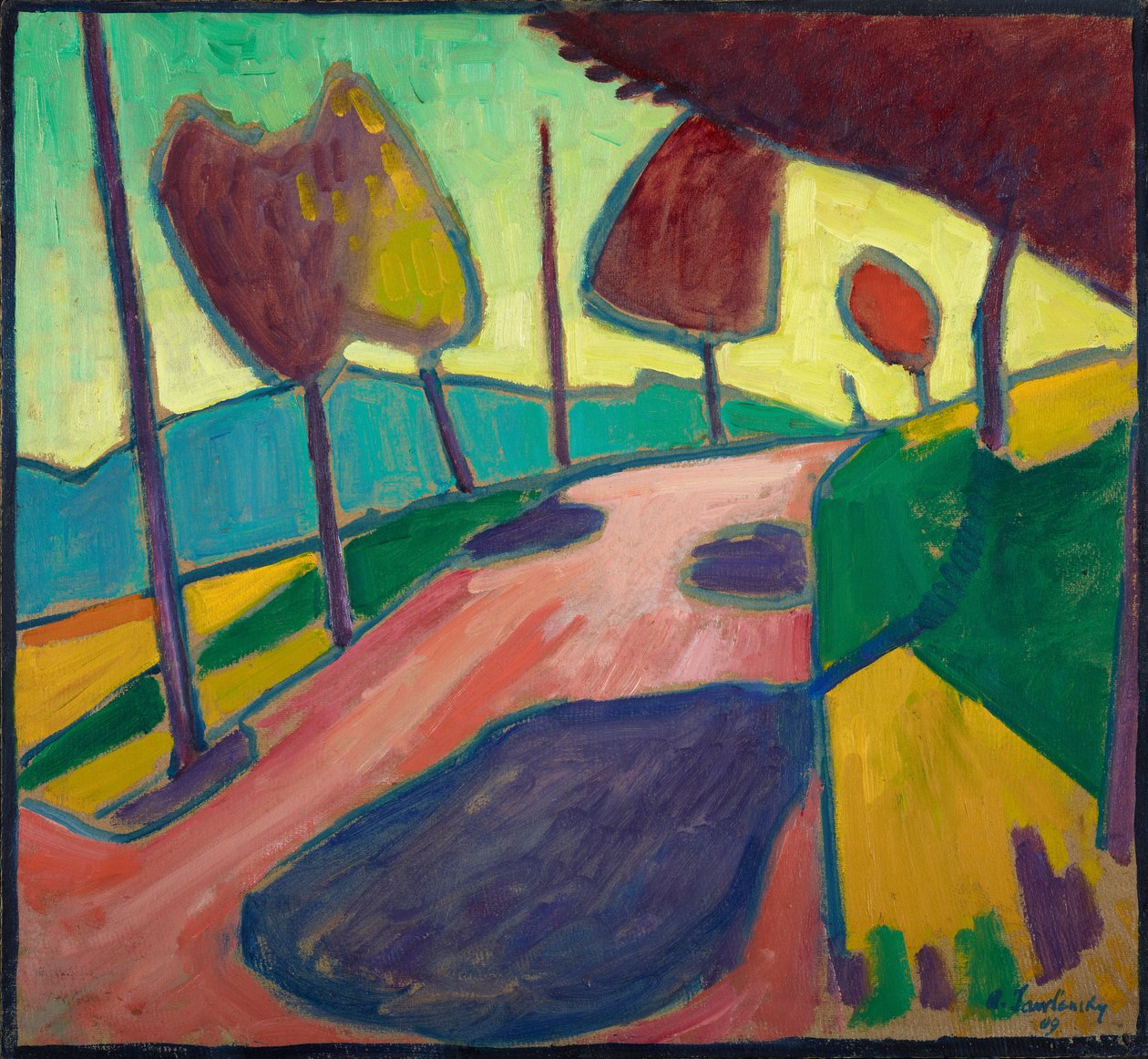 Murnau landskap av Alexej von Jawlensky