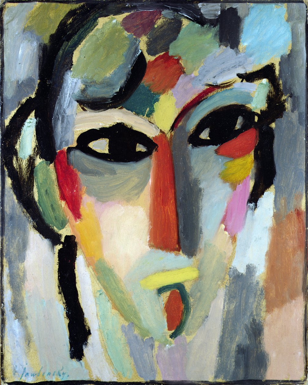 Mystical Head, ca. 1918 (olje på panel) av Alexej von Jawlensky