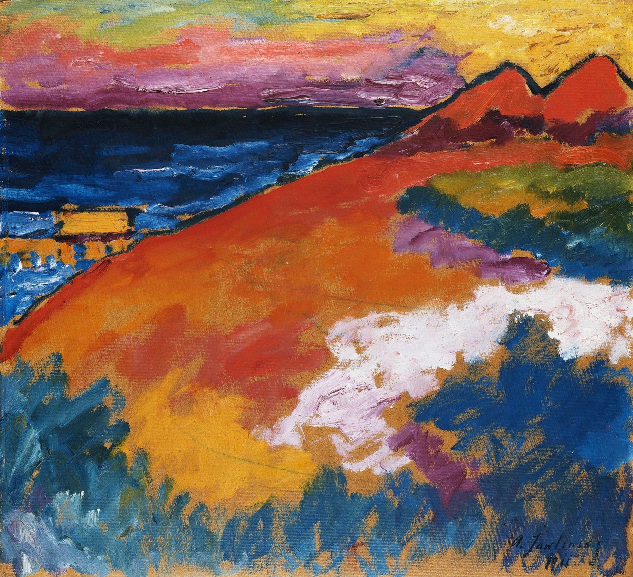 På Ostsee; An der Ostsee, 1911 av Alexej von Jawlensky
