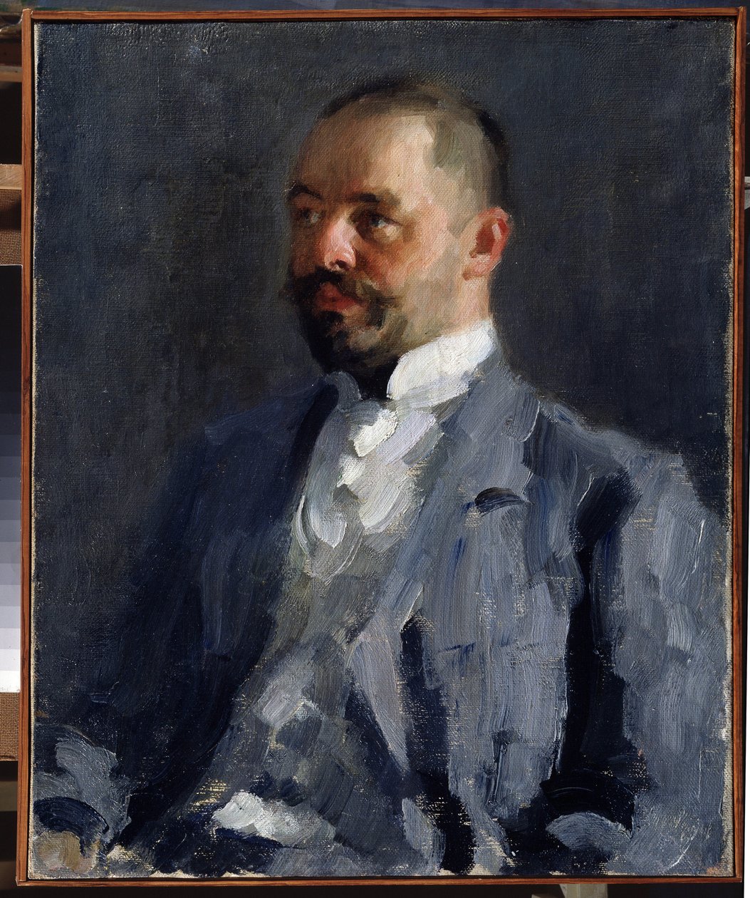 ""Portrett av Dmitri (Dimitri) bror av kunstneren"" Maleri av Alexei von Javlensky (Alexi von Jawlensky, Alexej von Javlenski) (1864-1941) ca. 1898 Regionalt M. Vrubel kunstmuseum, Omsk av Alexej von Jawlensky
