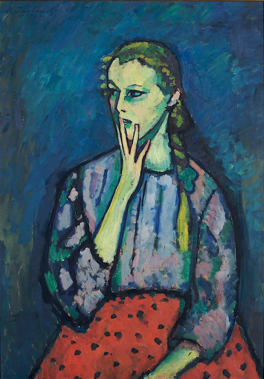 Portrett av en jente, 1909 av Alexej von Jawlensky