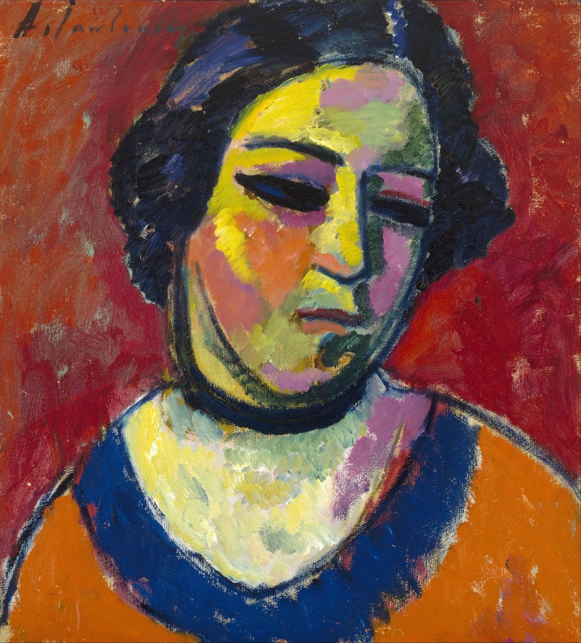 Portrett av en kvinne av Alexej von Jawlensky