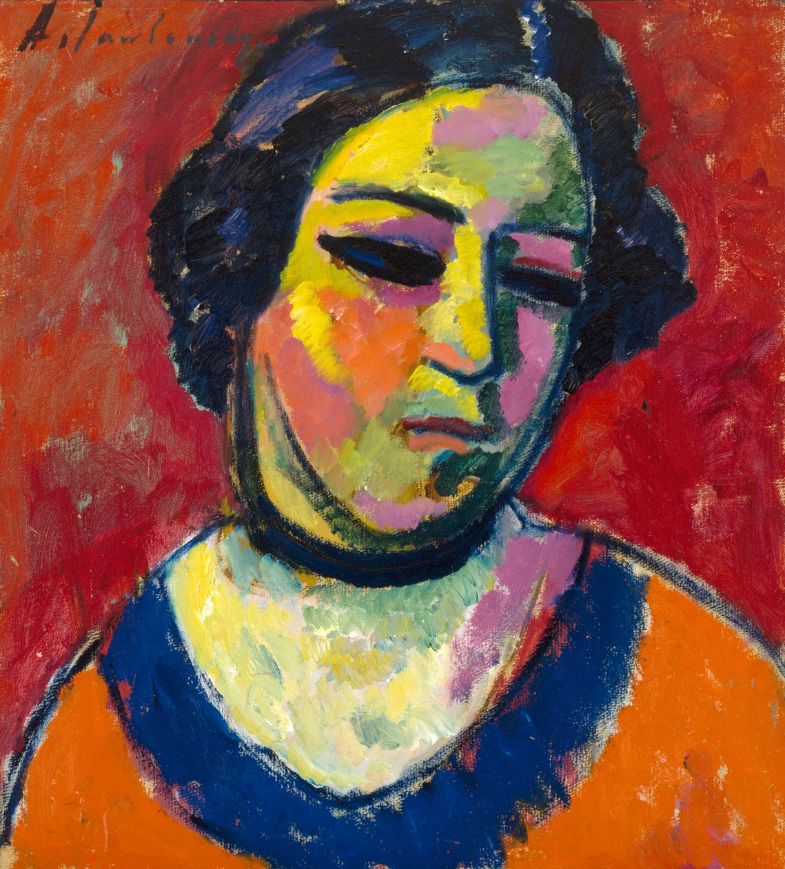 Portrett av en kvinne, 1912 av Alexej von Jawlensky