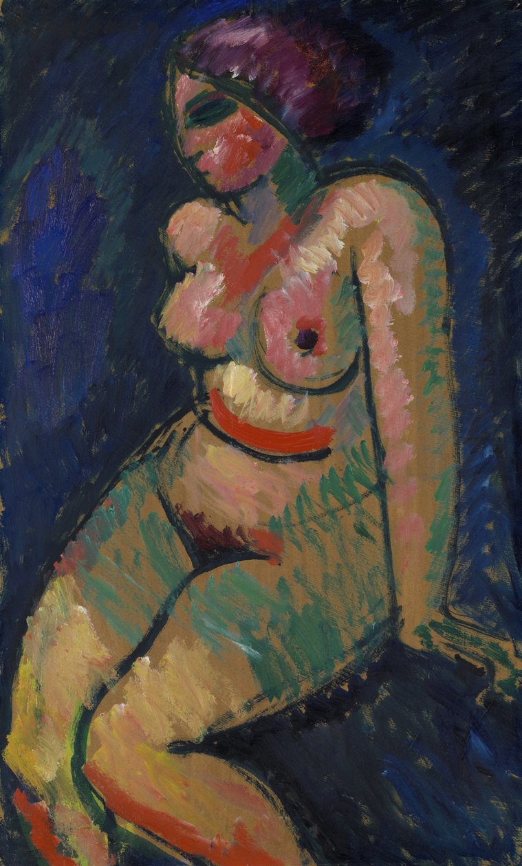 Sittende kvinnelig naken av Alexej von Jawlensky
