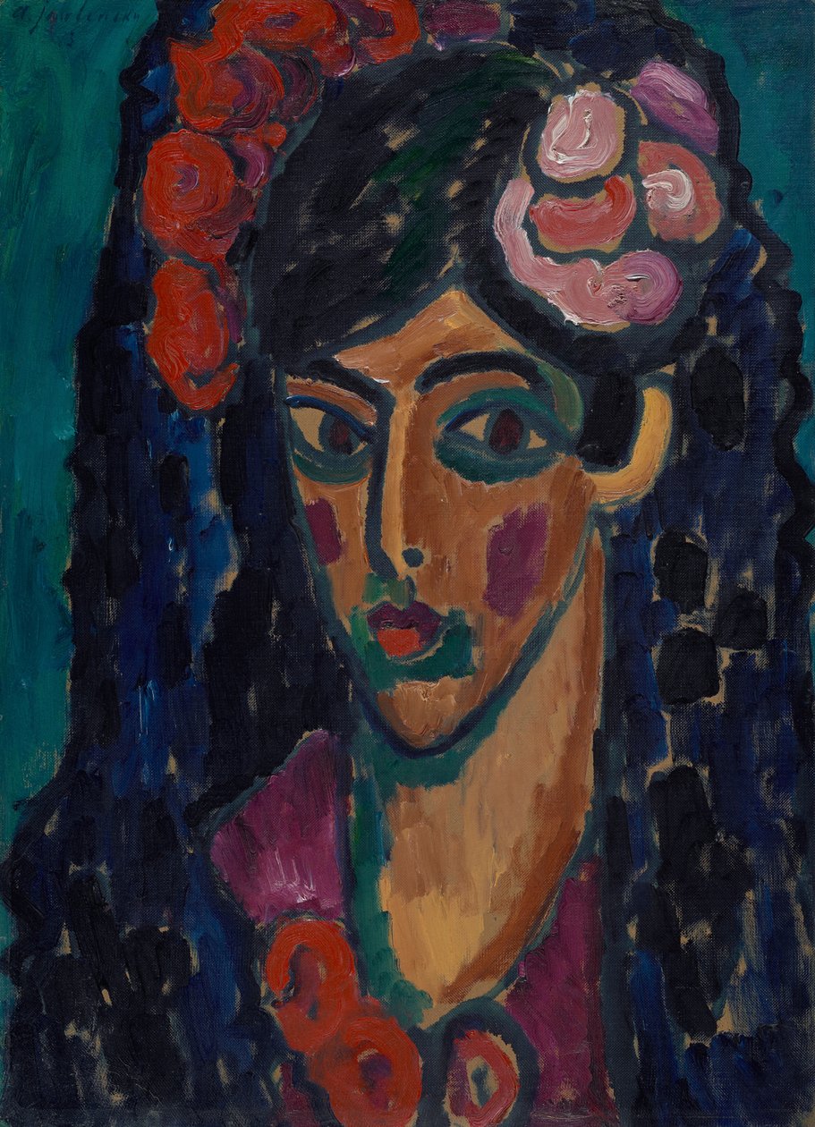 Spansk kvinne av Alexej von Jawlensky