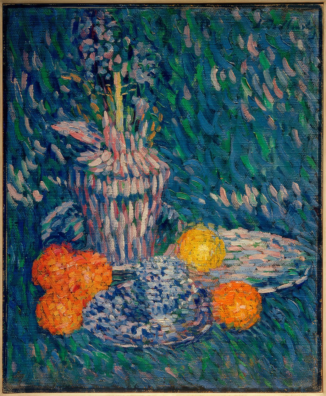 Stilleben med hyasint og appelsiner av Alexej von Jawlensky