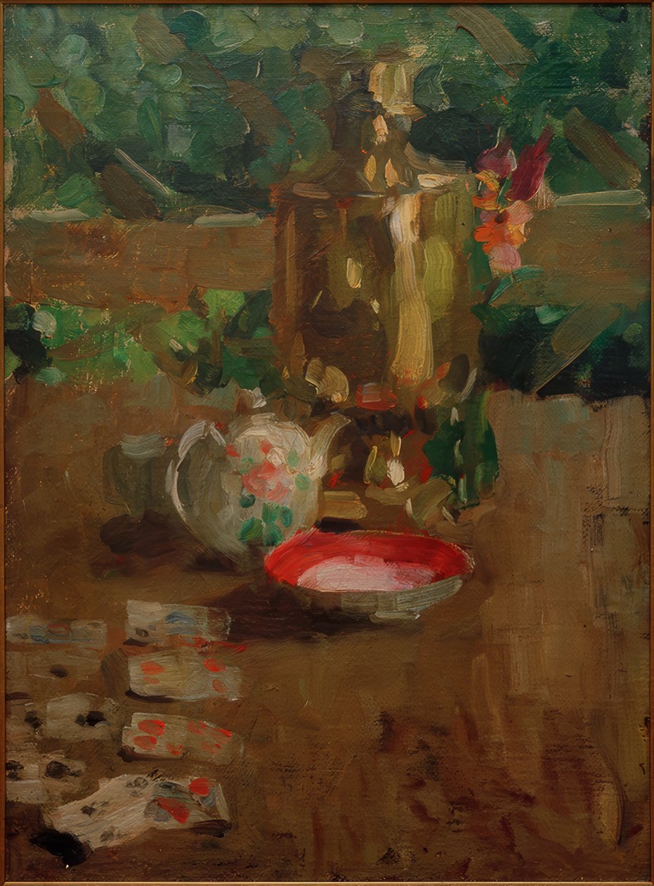 Stilleben med en samovar av Alexej von Jawlensky