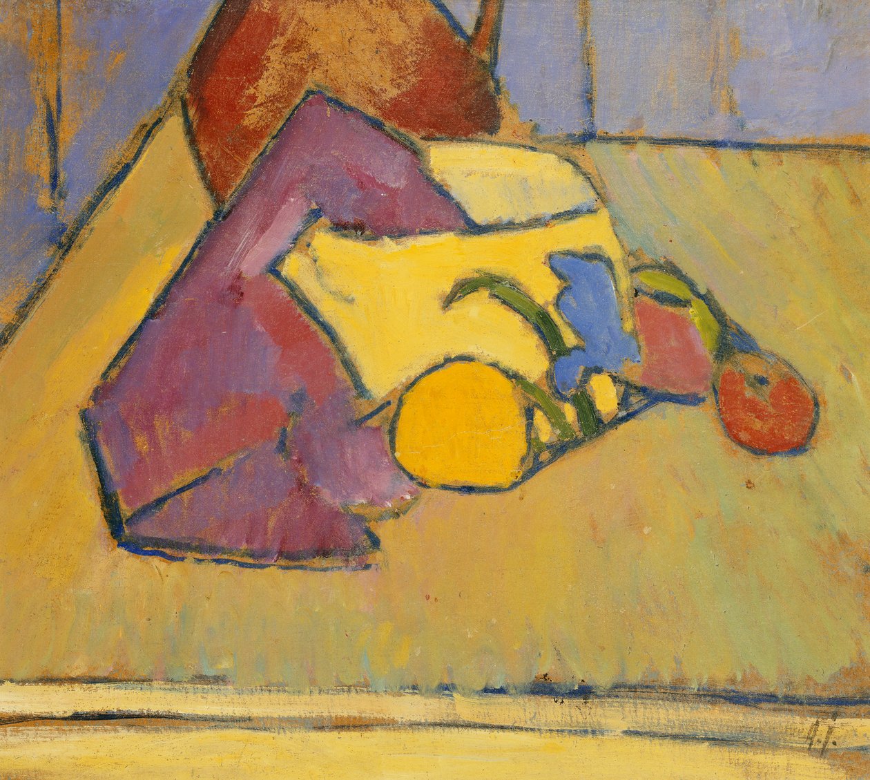 Den gule gryten; Den gule gryten, ca. 1909 av Alexej von Jawlensky