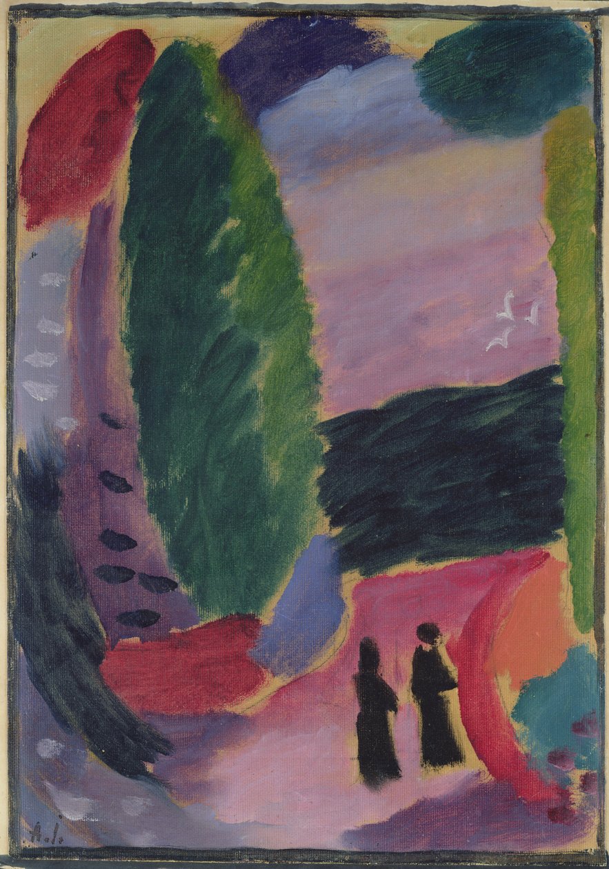 Variasjon, 1916-17 av Alexej von Jawlensky
