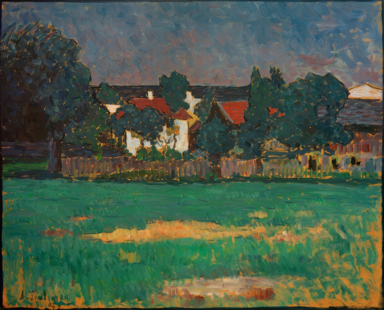 Wasserburgerlandskap av Alexej von Jawlensky