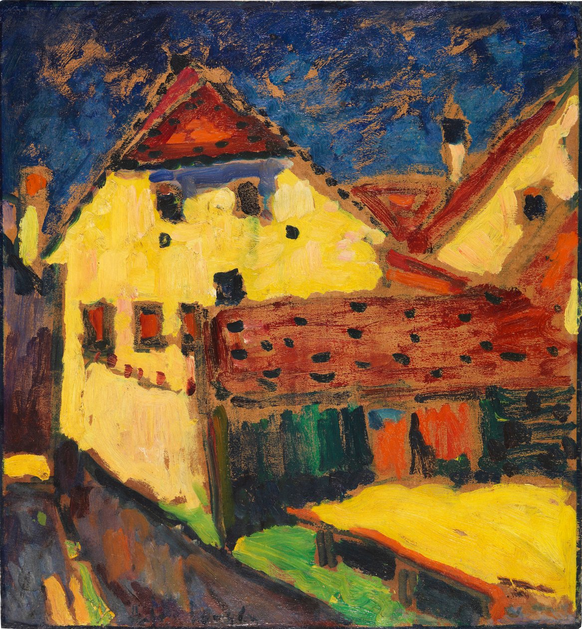 Gule hus, 1909. av Alexej von Jawlensky