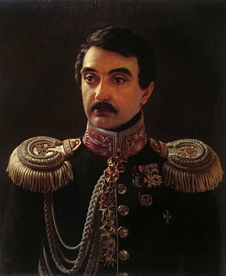 Portrett av komponisten Alexis Lvov 1798-1870n av Alexei Vasilievich Tyranov