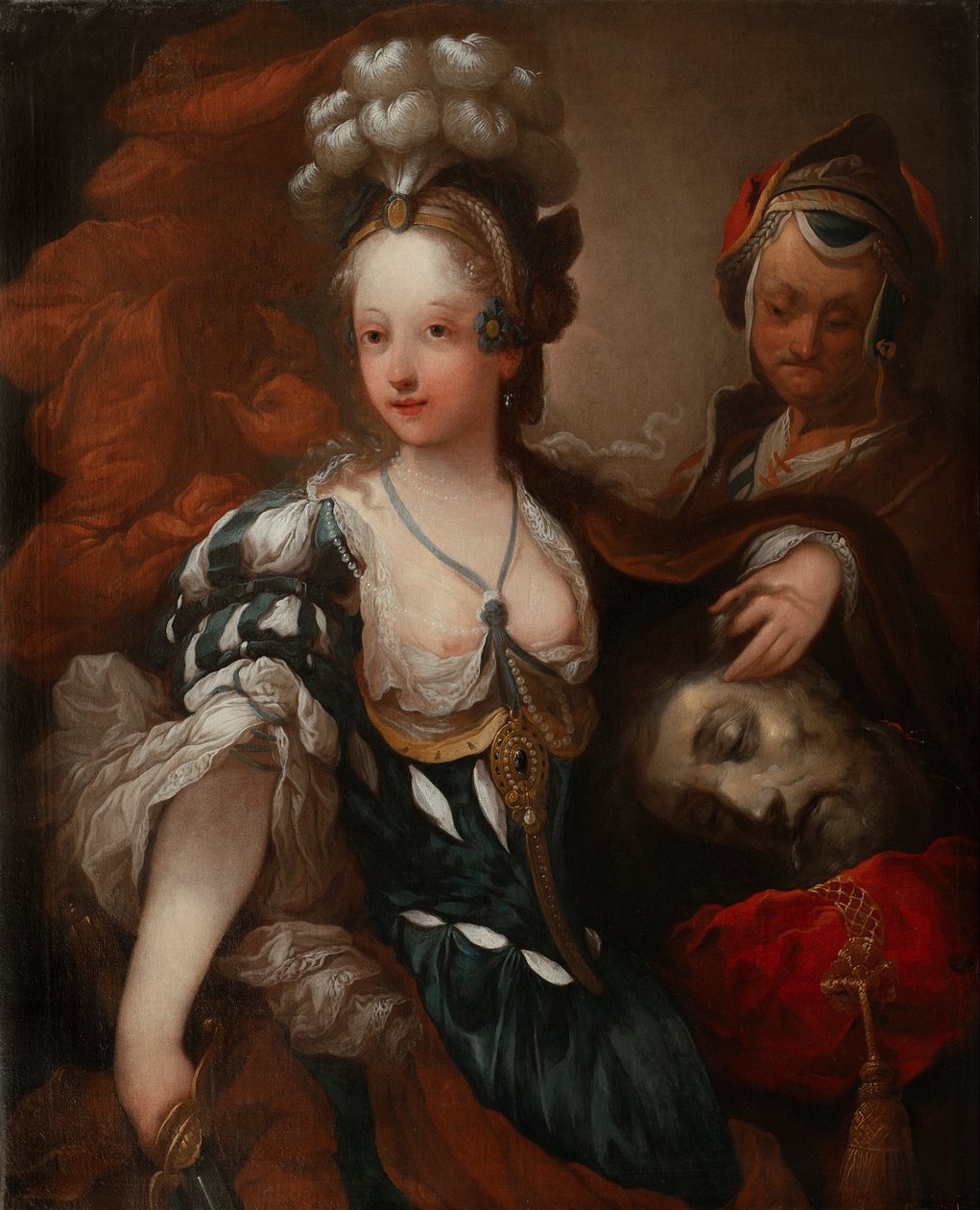 Judith med sjefen for Holofernes av Jean Alexis Grimou