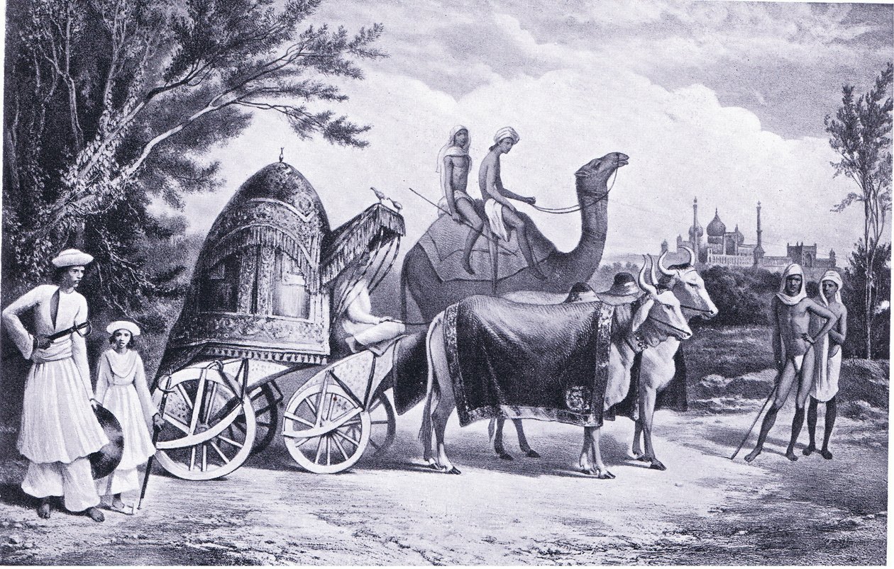 Haremsvognen til den siste kongen av Delhi 1857 e.Kr av Alexis, Prince Soltykoff