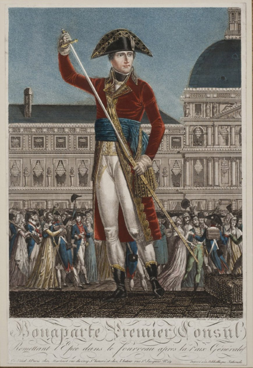 Napoleon Bonaparte som første konsul av Alexis Chataignier