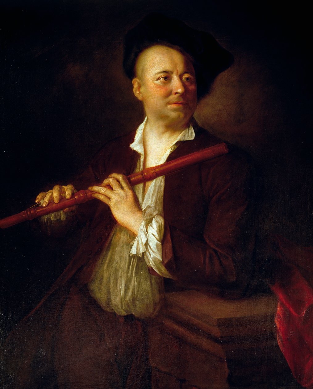 Portrett av fløytist av Alexis Grimoux