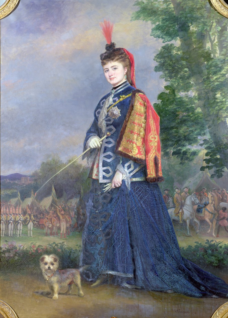 Hortense Schneider (1833-1920) i rollen som storhertuginnen i 
