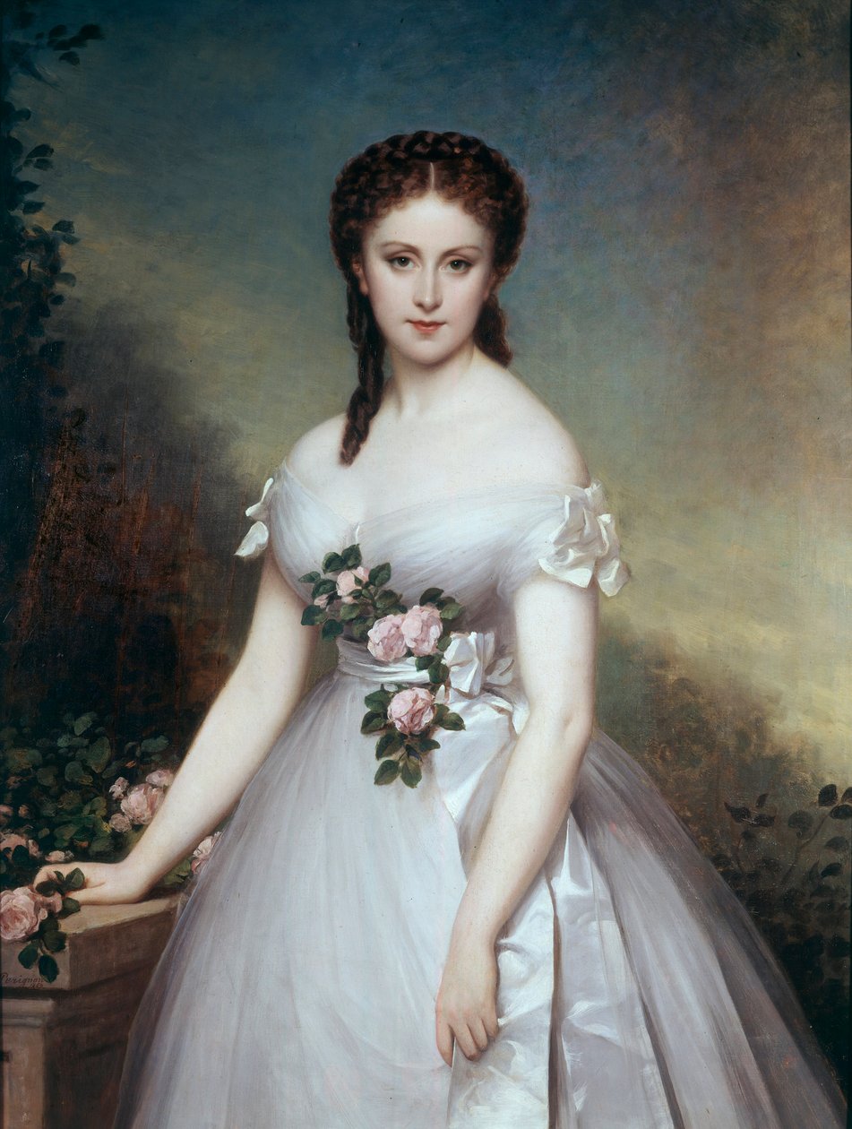 Portrett av Marie Rose-maleri av Alexis Joseph Perignon (1806-1882) av Alexis Joseph Perignon